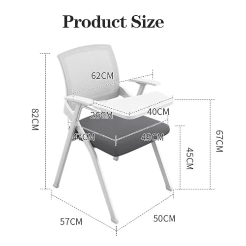 Chaise d'étudiant avec bureau attaché pliable contre le manque d'espace