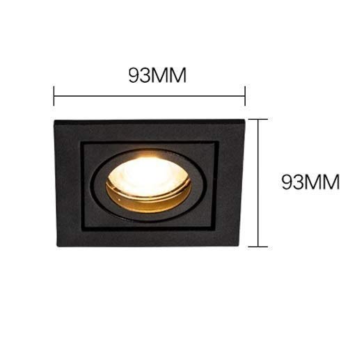 Down light carré noir 5W LED plafonnage haut de gamme - 3