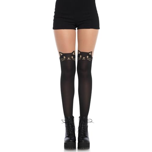 Leg Avenue Collant Opaque Chat Noir