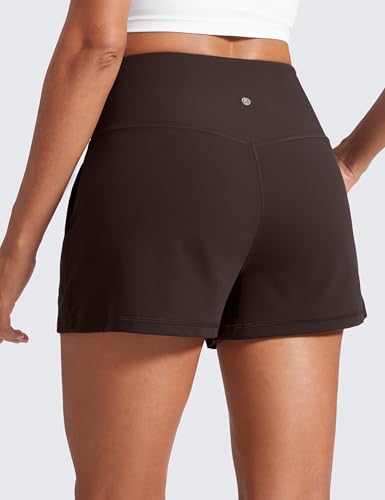 Image of CRZ YOGA Butterlift Linerless Shorts 3 inch | High Waisted, Buttery Soft, Comfy, Yoga, Casual, Pockets, for Women