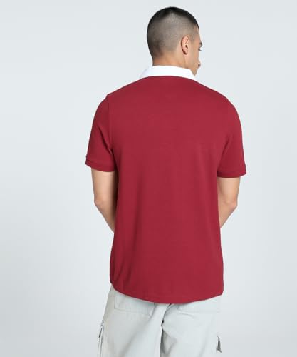 Image of Puma Men Cotton Solid Regular Fit Polo T-Shirt for Both Sporty Outings and Casual Daywear