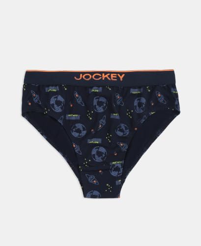 Image of Jockey PB04 Boys Super Combed Cotton Elastane Printed Brief (Pack of 2)