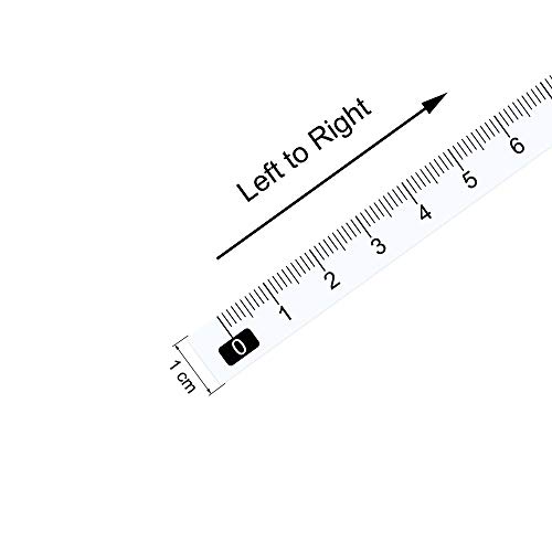 Cinta adhesiva de medición 10 cm blanca flexibles uxcell miniatura 2