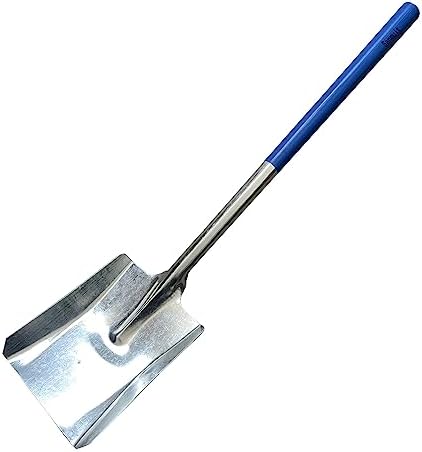 Steel Material Garden Shovel Barbecue Installed Carbon Shovel Fireplace Ash Shovel Slag Shovel Garden Shovel Coal Shovel Stove Fire Cleaning Utensils (Square)