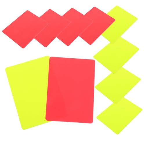 BESPORTBLE Complete Soccer Referee Kit 10 Pcs Red Yellow Cards Sports Penalty Cards for Matches
