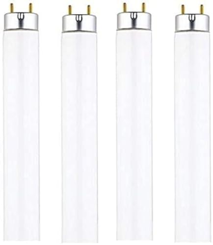 DYSMIO Lighting F17T8-DL 17 Watt T8 Straight Tube, Medium Bi-Pin Base, 6500K - Daylight 1450 Lumens - Pack of 4