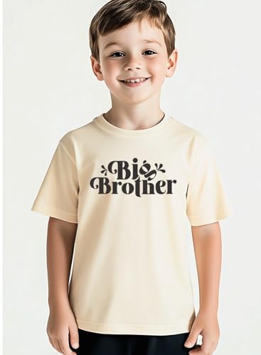 Big Brother T Shirt for Toddler Boys Big Bro T-Shirt Pregnancy Announcement Short Sleeve Cotton Tee Top4