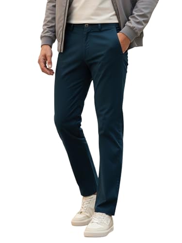 Image of Urbano Fashion Men's Cotton Light Weight Non-Stretch Slim Fit Casual Trousers