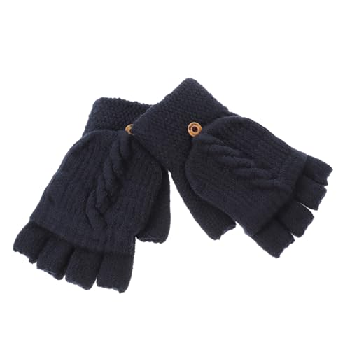 Gants sans doigts femmes convertibles pour garder les mains au chaud