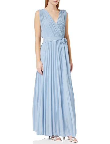 Gina Bacconi Maxi Dress with Pleat Skirt Vestido de cóctel, Light Blue, S para Mujer