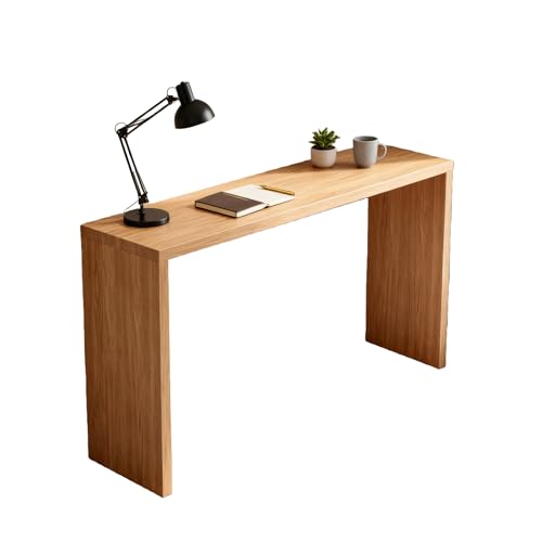 WXZXWXZX Mesa Alta Bar Madera Mesa Auxiliar Cocina Estrecha para Sala de Estar Salon Cafetería Comedor Balcones Restaurantes(120cm/47.2in)