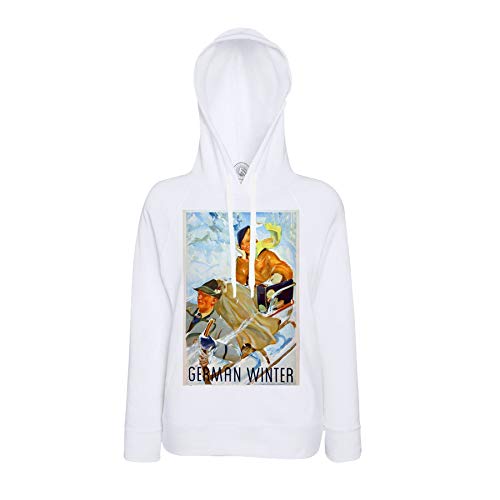 Sweat à capuche German Winter pour rompre la monotonie des vêtements unis avec ce poster vintage