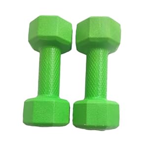 FACTO POWER PVC (Hex Shape) Dumbbells for Home Gym Equipment Fitness Barbell|Gym Exercise|Home Workout | Fitness Kit|Dumbbells Weights for Whole Body Workout