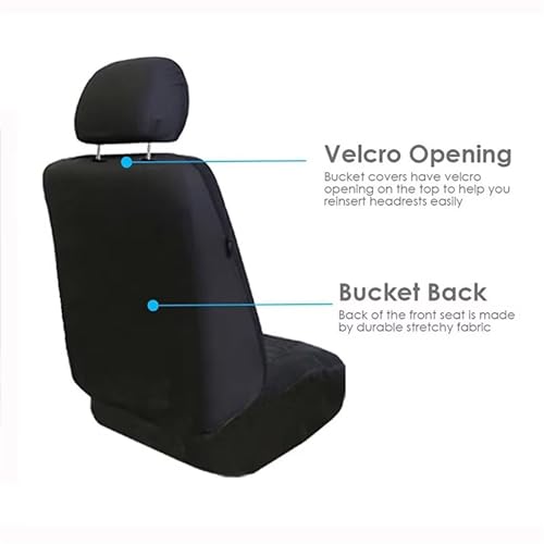 Housses de siege auto universelles ensemble complet en polyester durable - 2