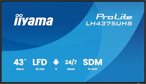 iiyama 43 LED ProLite LH4375UHS B2AG - vue 2