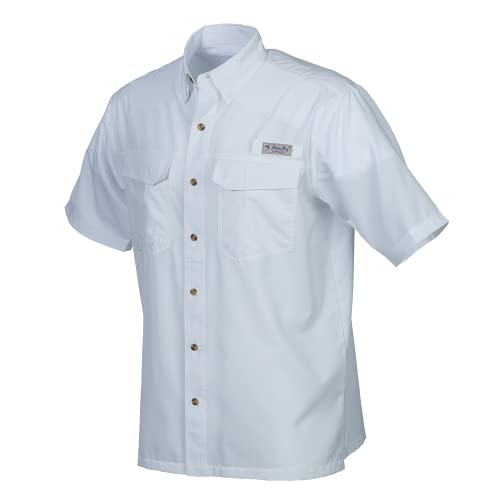 Bimini Bay Outfitters LTD Bimini Flats V Men's Short Sleeve Fishing Shirt Featuring BloodGuard Plus3