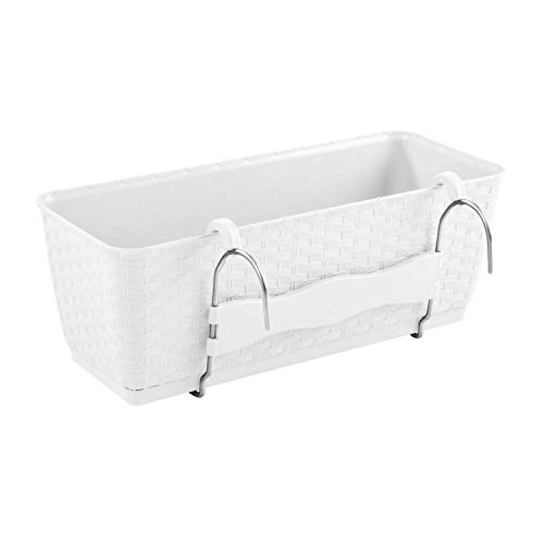 Terra Blumenkasten Ratolla Set 50 cm, weiß