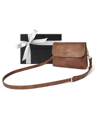 CHOLISS Small Crossbody Bags for Women, Vegan Leather Cell Phone
