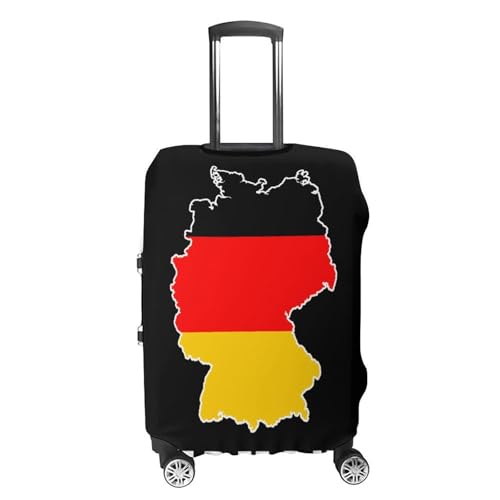 Germany German Map Flag Luggage Covers Washable Travel Suitcase Cover Elastic Baggage Protector4