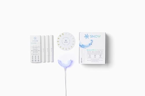 Snow Teeth Whitening Kit - Snow Teeth Whitening Serum and LED Mouthpiece Whitener Formulated with Hydroxyapatite Good for 2 Months - Wired Kit with 1 Wand