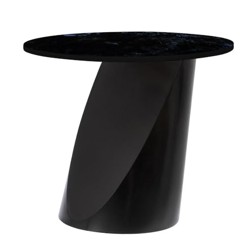 Image of Wakefit Espresso Coffee Table I Marble Finish I Vitrified Tile Top I Volga Blue