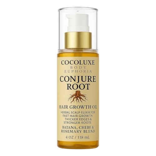 Conjure Root Hair Growth Oil – Batana & Amla Hair & Scalp Treatment for Thinning Hair, Coils & Curls – Infused with Fenugreek, Black Castor Oil & Rosemary for Stronger, Thicker, Healthier Hair