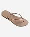 Havaianas Slim Women's Slippers, Rose Gold,5/6 US Women