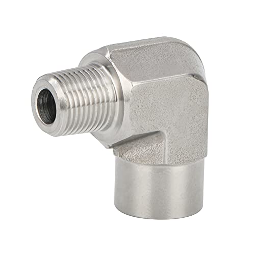 Metalwork 304 Stainless Steel Forged Pipe Fitting, 90 Degree Street Elbow, 1/2" Npt Female X 1/2" Npt Male, 2000Psi, 1 Pc #TOP1