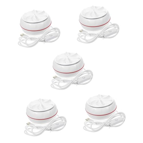 Tofficu 5 Piezas mini lavadora limpiador de lavadora washing machine lavadora de limpieza profunda pequeña lavadora portátil Lavadora pequeña para el hogar Lavadora USB abdominales