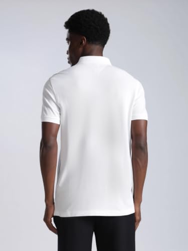 Image of Solid Regular fit Cotton Polo t-Shirt