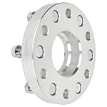 BBOGSUL-2-pcs-1-6x55-12x125-Studs-Wheel-spacers-Fits-Silver-Silver