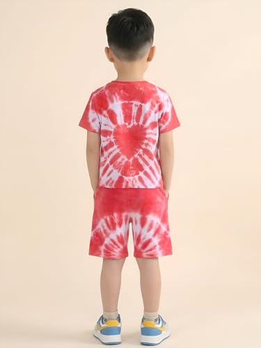 Image of POLKA TOTS 100% Pure Cotton T-Shirt and Shorts Combo For Boys | Summer Dress & Beach Wear for Boys and Toddlers | Breathable Premium Fabric Co-Ord Set Kids | Relaxed Fit Casual Summer Outfit for Kids