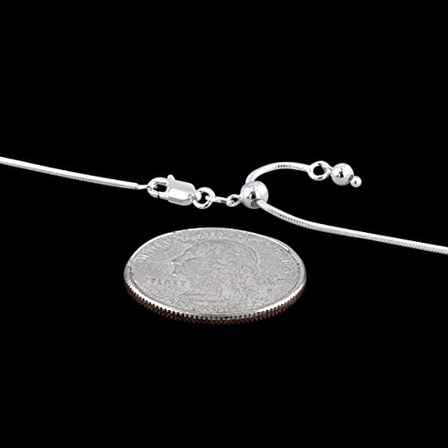 Sterling Silver Round Snake 0.8mm 0.9mm 1mm 1.2mm 1.6mm Chain 925 Italy Necklace2