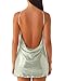 Women's Sequin Bodycon Mini Dress Sparkly Dress Sexy Criss Cross Open Back Cami Halter Short Dress Club Party Dresses