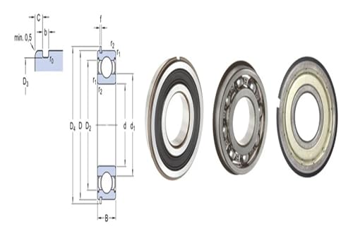 Roulement robuste W9104-2RS de précision supérieure pour guidage axial