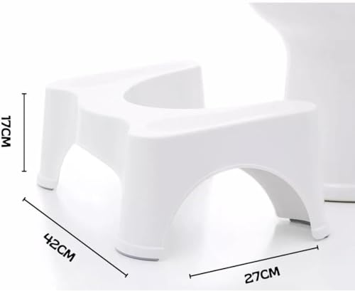 Banquinho Auxiliar De Vaso Sanitário Apoio de Pés Para Cócoras Privada Antiderrapante