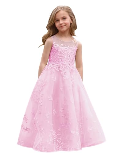 Tulle First Communion Dress Lace Appliques Flower Girl Dresses for