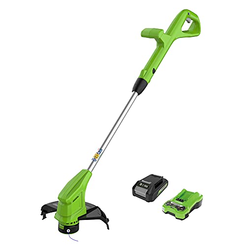 Greenworks Tools Coupe-bordures sans fil G24LTK2 (Li-Ion 24V 4900 rpm...
