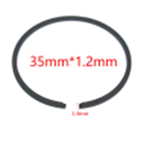 Segment de Piston 35 mm pour Réparer une Tronçonneuse sans Compression