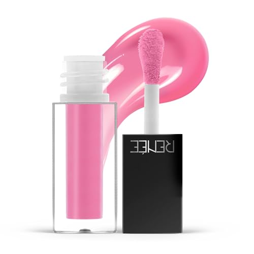Image of RENEE Hot Sauce Plumping Lip Gloss - Pink Chilli, Ultra Glossy Finish, Lightweight & Nourishing, for Fuller Juicy Lips, Jojoba Oil, Sweet Almond Oil & Vitamin E Infused