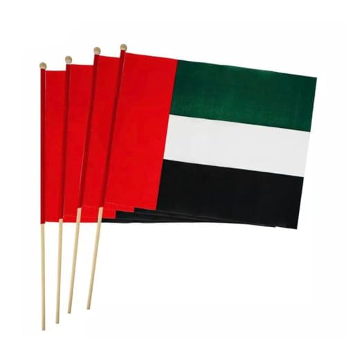 مارك كيو علم الامارات العربية المتحدة على عصا - عبوة من 12 ق...