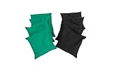  Original Cornhole Bean Bag Set (8er) - 8 Cornhole Säckchen Grün & Schwarz