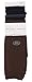 Harve Benard Womens Queen Size Knee High Trouser Socks (6 Pair) (Black, Brown, Navy, Gray)