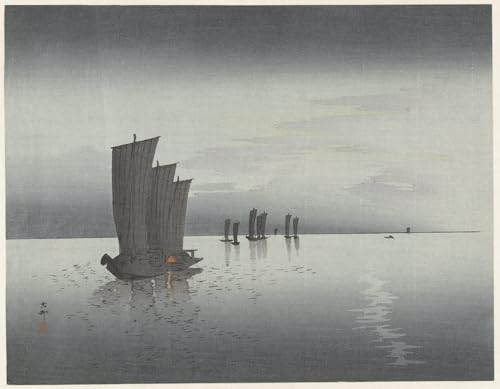 ZHAOSHAN Famoso Cartel del Lienzo Abstracto Cuadro Rigogolo cinese su ramo di susino in fiore di Ohara Koson para Decoración de Paredes 60x90cm