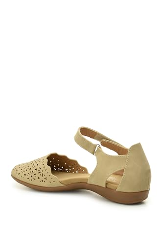 TARYN ROSE Women’s Closed Toe Comfort memory foam Sandals for Women, Lightweight Wide Toe Women's Sandals with Heel Strap & Cushioned Footbed puncha3