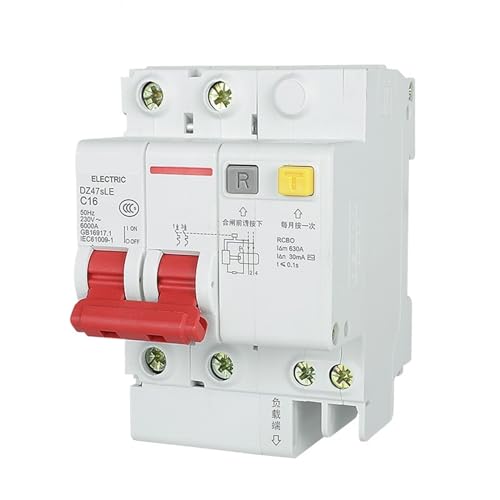 Disjoncteur de protection DZ47SLE Type C boîtier isolant haute résistance 6KA