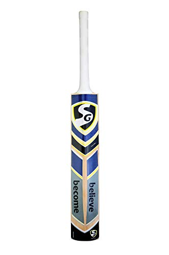 Image of Sg Sierra Plus Kashmir Willow Cricket Bat (Size: Short Handle,Leather Ball), Multicolour, Wood