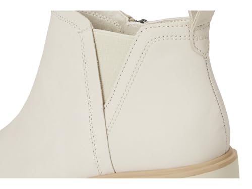 Image of TOMS Women's Maude Wedge Boot, Leather Upper, OrthoLite Insole, Side Zip, Lightweight