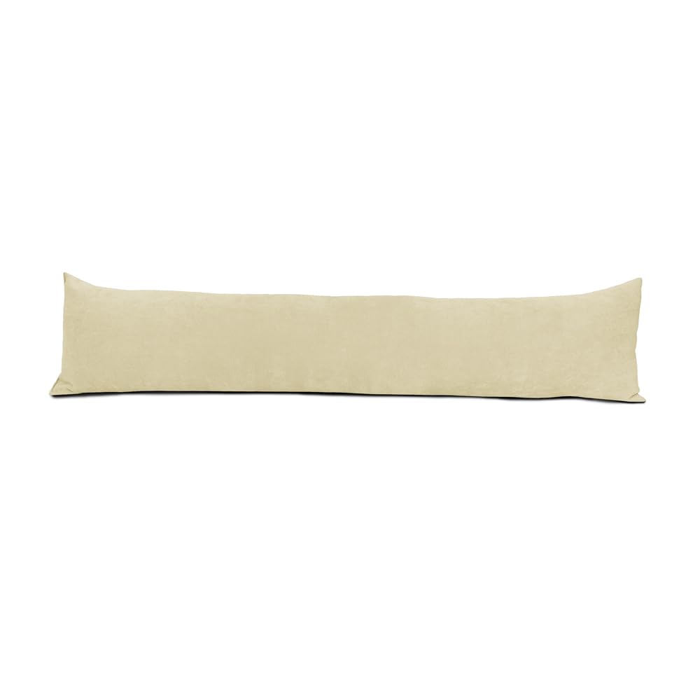 Lancashire Bedding Oatmeal Chenille Draught Excluder Door Cushion Perfect To Keep The Unwanted Drafts Out [, 85 X 20Cm]