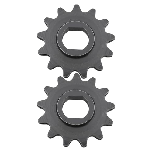 Briny River Lot de 2pcs Pignons de Moteur en Métal MY1020 25H 13T Roue à Chaîne de Moteur pour Scooter électrique